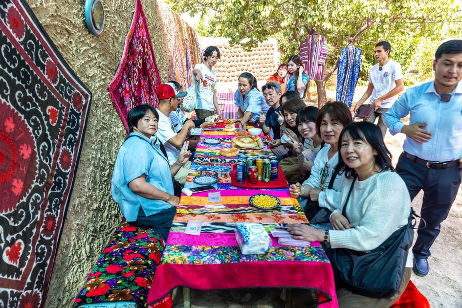 International Guests Enjoying the Feast